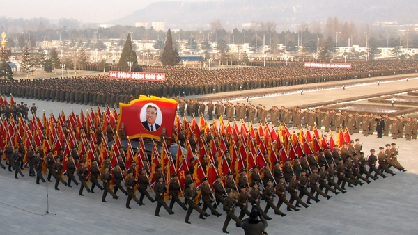 A military parade celebrated the life of Kim Jong Il
