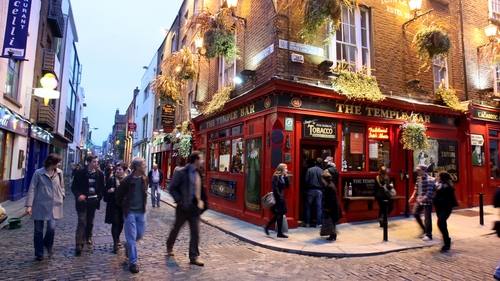 The number of nights overseas visitors stayed in Ireland fell last year