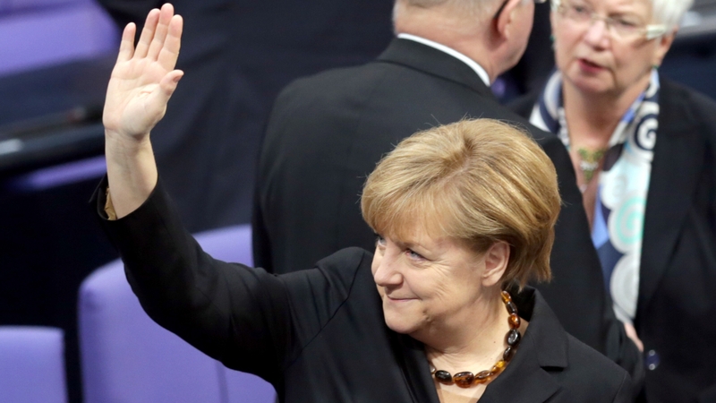 Angela Merkel is just the third person to secure three terms as chancellor in post-war Germany