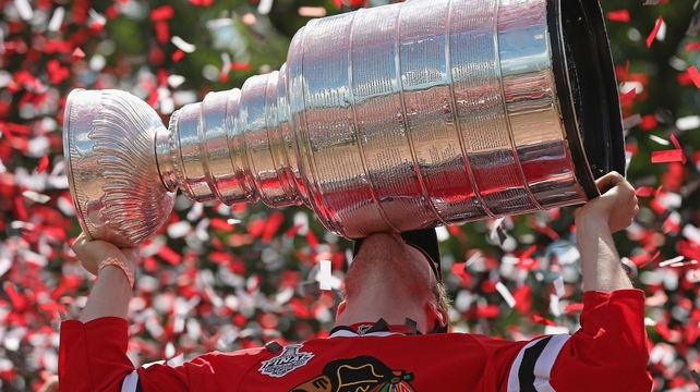 In ice hockey, the Stanley Cup went to the Chicago Blackhawks