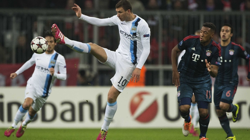 Edin Dzeko bagged a brace for Manchester City