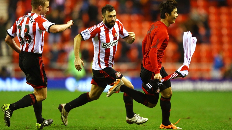 Ki Sung-Yeung celebrates his injury-time winner