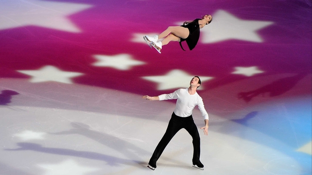 Marissa Castelli and Simon Shnapir during the 'Tribute to American Legends of the Ice' in New Jersey