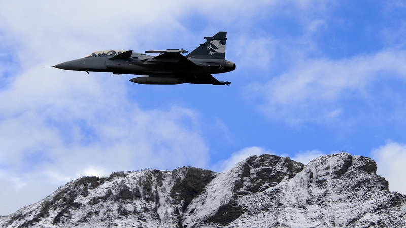 Saab makes military hardware such as missiles, advanced electronics, submarines and the Gripen fighter jet