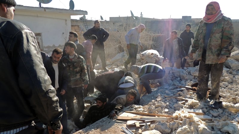 Human Rights Watch said in a report over the weekend that barrel bomb attacks had killed scores of civilians in Aleppo in the last month. It described the attacks as illegal and said they had hit residential and shopping areas