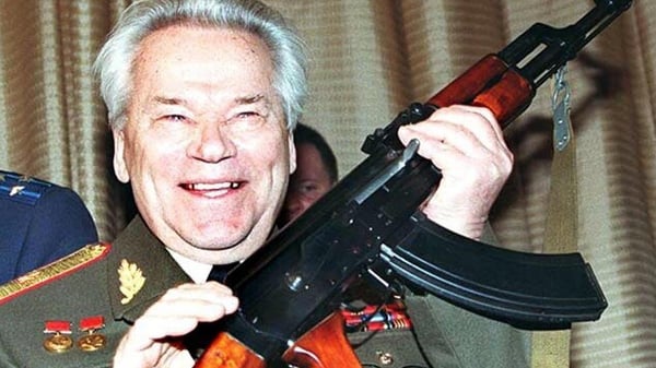 Russian arms designer General Mikhail Kalashnikov pictured in 1997