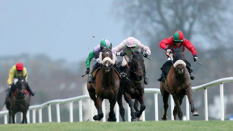 Hidden Cyclone was forced to go around Benefficient in the final straight at Leopardstown
