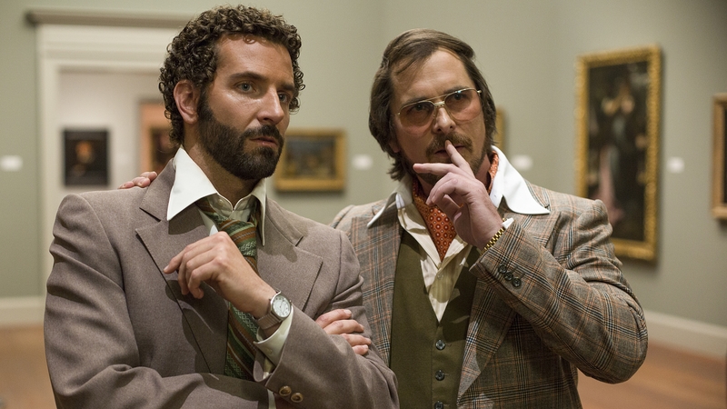 Bradley Cooper and Christian Bale in American Hustle.