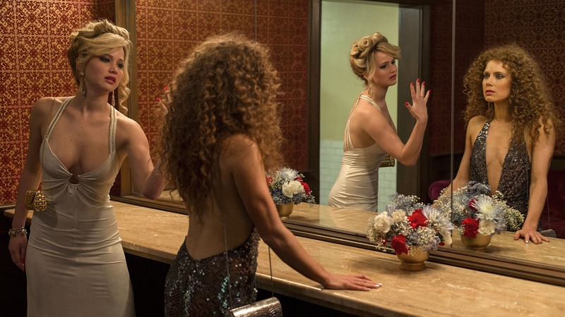 Jennifer Lawrence and Amy Adams in American Hustle
