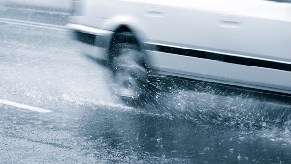 A rainfall warning is in operation