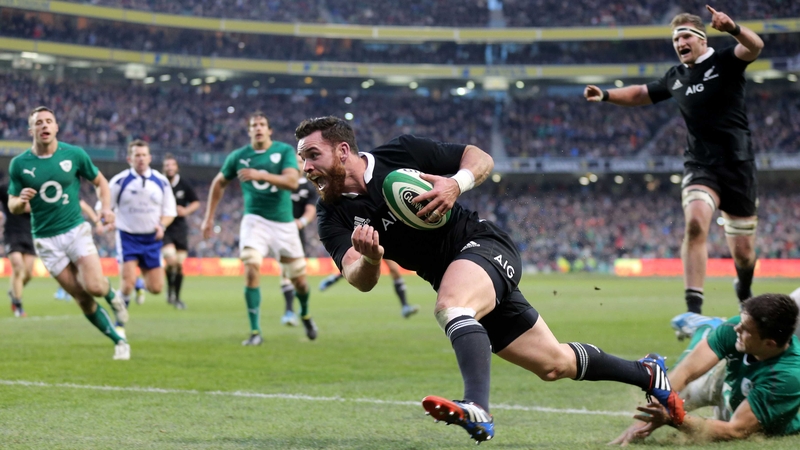 Ryan Crotty crossing for the crucial try in 2014