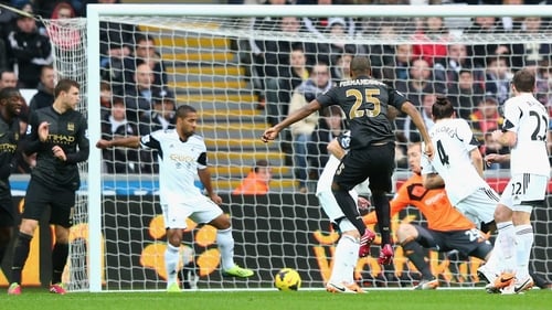 Fernandinho opened the scoring for Manchester City