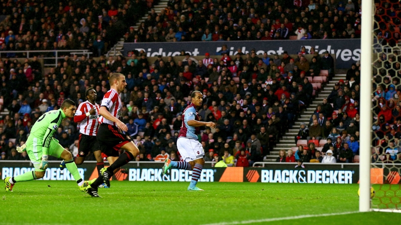 Gabriel Agbonlahor was on the mark for Villa