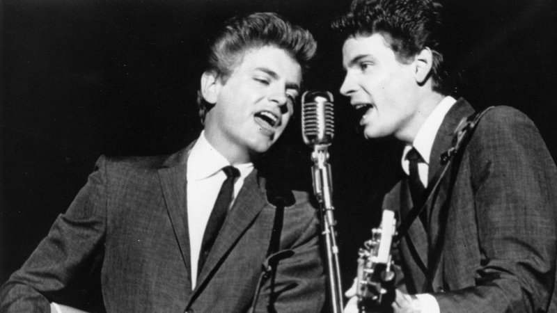 Phil Everly (left) who died last week. Macca pays tribute on his website