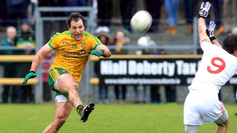Michael Murphy was on target for Donegal but Tyrone came out on top in Ballybofey