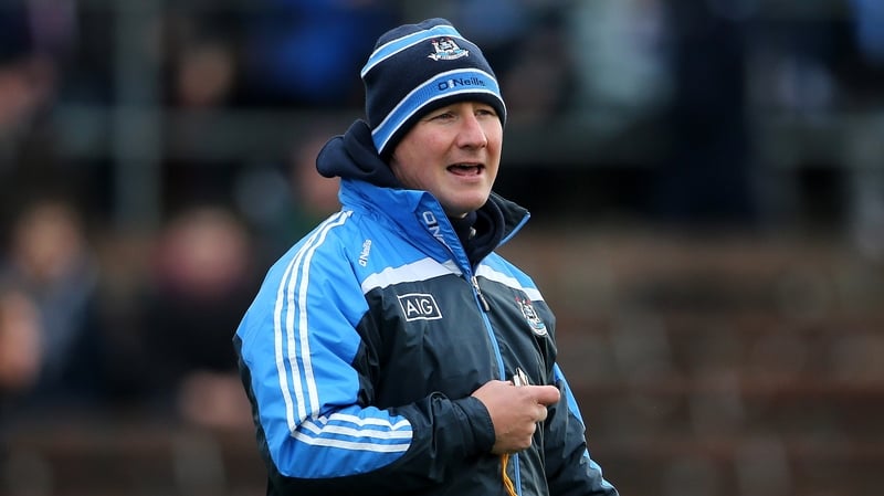 Jim Gavin watches proceedings at Cusack Park