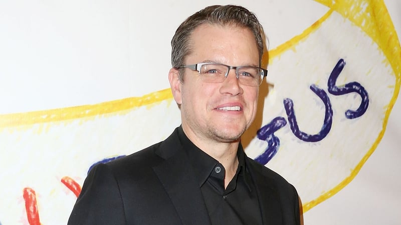 Actor Matt Damon broke his collarbone over Christmas