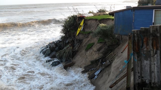 Storm caused serious erosion at Ardamine beach, Courtown in Gorey (Pic: Alan Vines)