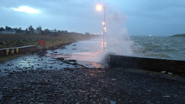 Conor took this picture of the Cappagh Road in Kilrush, Co Clare under siege from the elements
