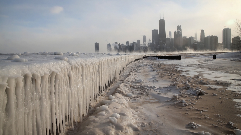 Extremely cold Arctic air has swept across a huge swath of the US