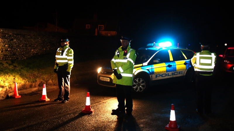 A cordon has been placed around Cley-next-the-Sea as the aircraft was carrying munitions