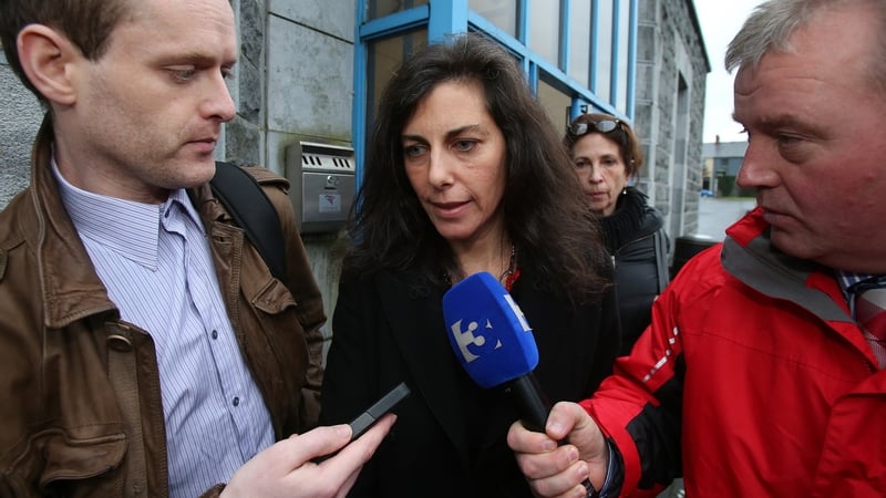 She made no comment as she left the court today