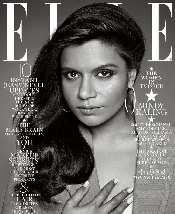 Mindy Kaling's Elle cover