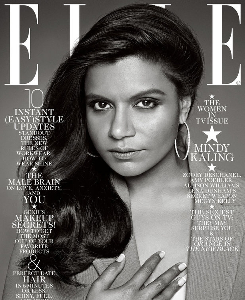 Mindy Kaling's Elle cover