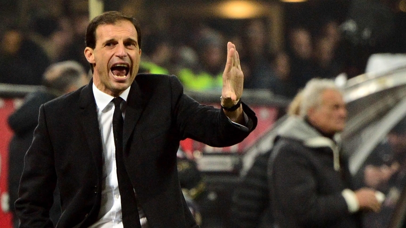 Massimiliano Allegri was set to leave Milan at the end of the season