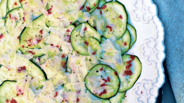 Raw Courgette with a Lemon & Parmesan Salad