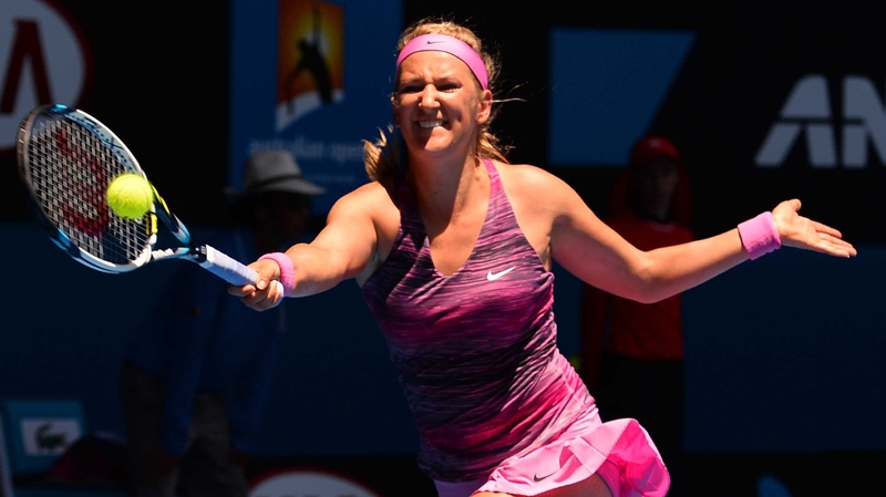 Victoria Azarenka beat Sweden's Johanna Larsson 7-6 (7/2) 6-2