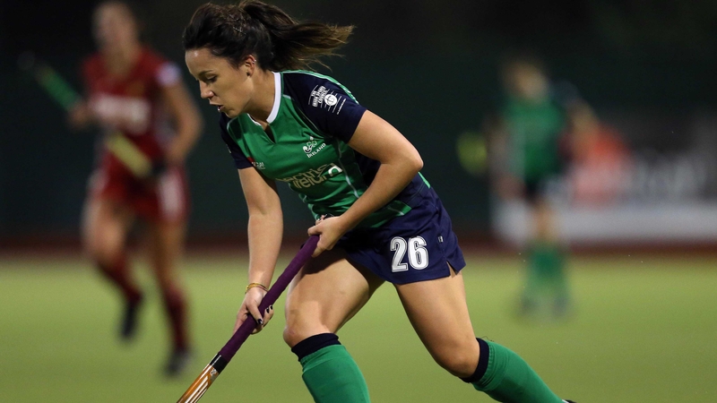 Anna O’Flanagan scored both goals for Ireland
