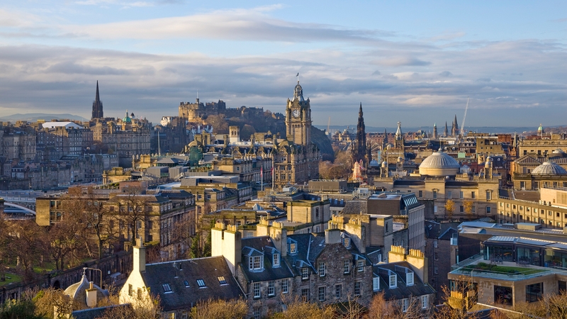 A police helicopter is involved in the search in Edinburgh