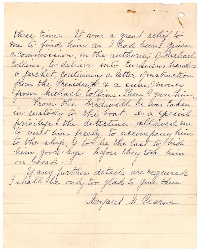 Second page of letter from Eamonn Bulfin from 10 February 1936