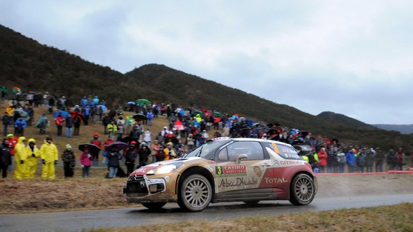 Kris Meeke and Paul Nagle in action in La Charce in the south of France
