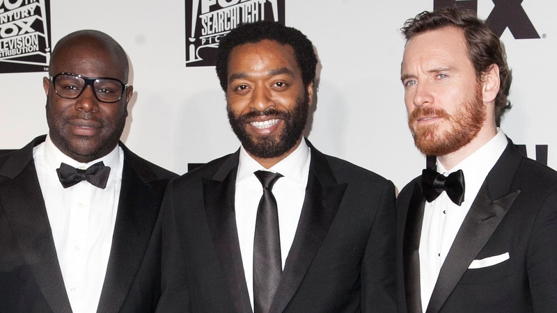 McQueen, Ejiofor and Fassbender - All Oscar-nominated for 12 Years a Slave