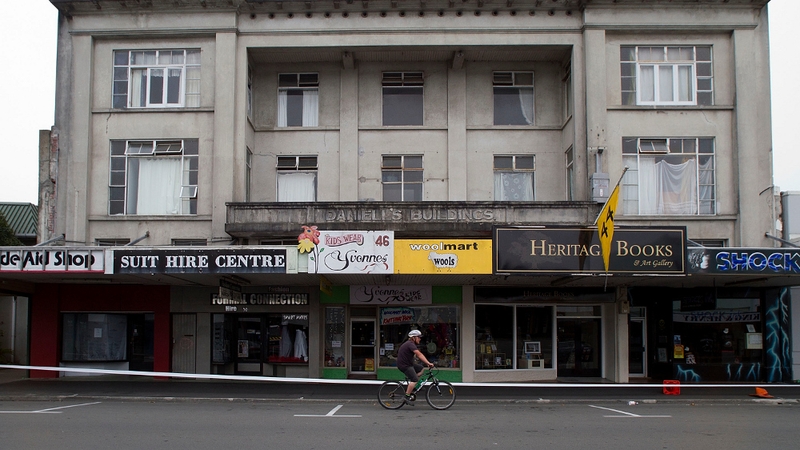 The Daniels building in Masterton was evacuated due to structural damage