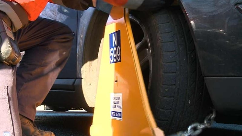 One motorists was clamped 55 times