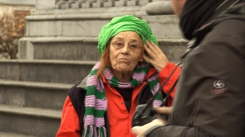 Margaretta D'Arcy was convicted of trespassing on the airport runway last October