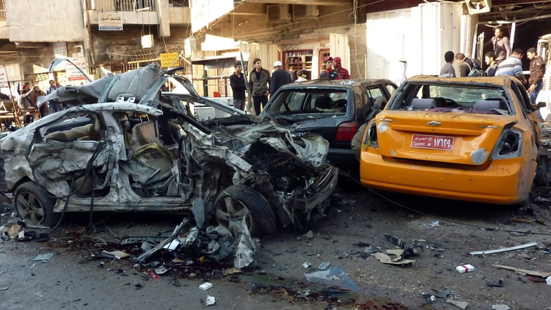 The attacks happened in mainly Shia areas of Baghdad