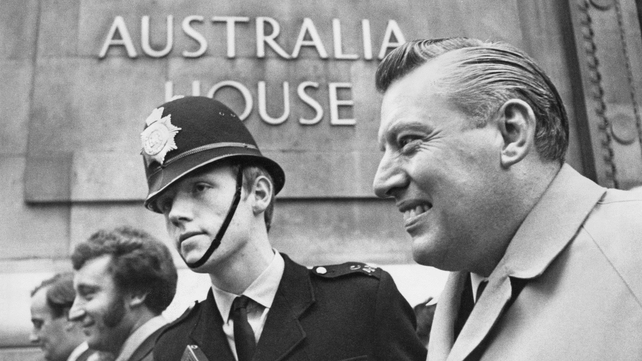 Mr Paisley smiles after being denied a visa to visit Australia