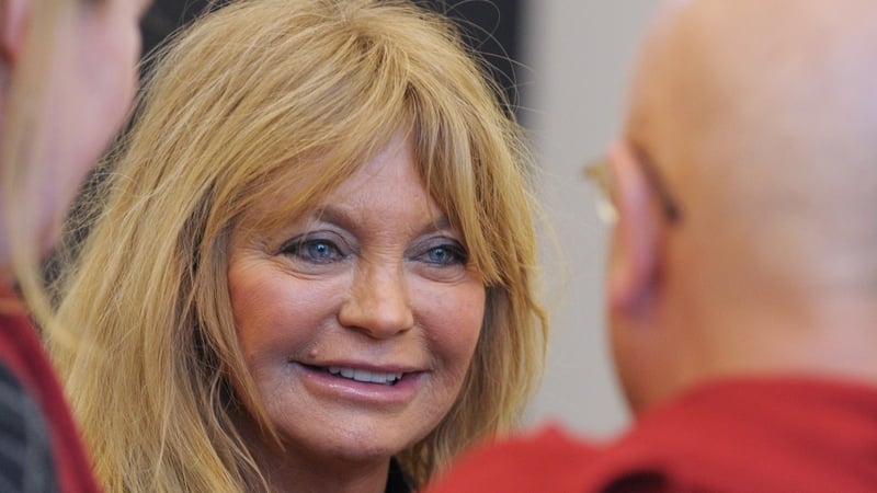 Goldie Hawn gave meditation talk in Davos today