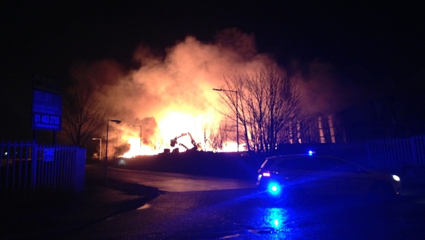 There are no reports of any injuries from the scene on the Ballymount Road
