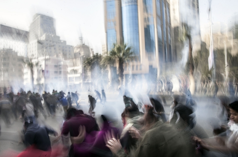 Security forces fired teargas and some fired automatic weapons in the air