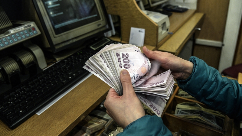 The lira has tumbled on worries over Turkish President Tayyip Erdogan's increasing control over the economy and deteriorating relations with the United States