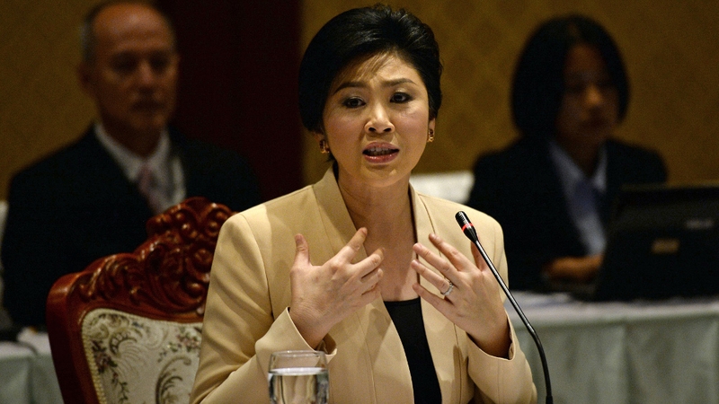 Yingluck Shinawatra confirmed the election will go ahead on 2 February