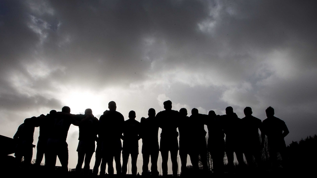 Leitrim players before their FBD League final win over Roscommon