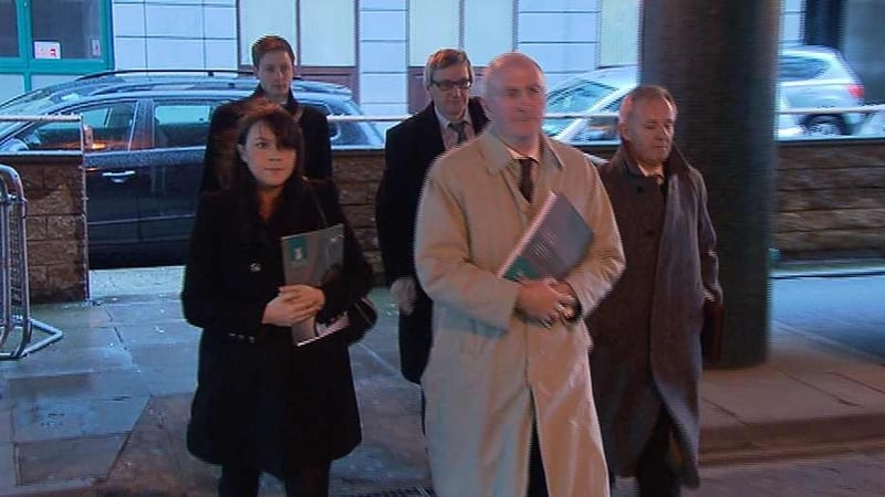 Medical groups arrive at the Department of Health in Dublin