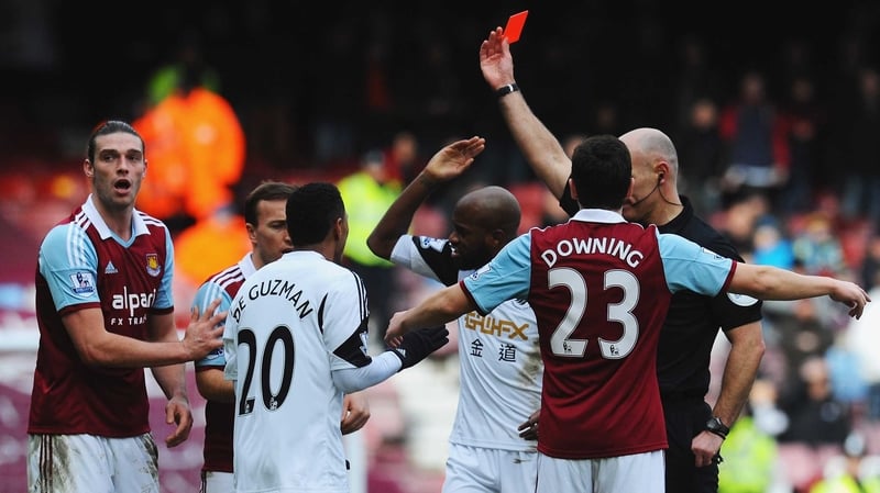West Ham continue to appeal Andy Carroll's red card