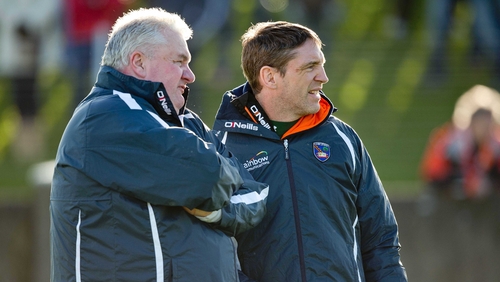 Paul Grimley (L) pictured with Kieran McGeeney